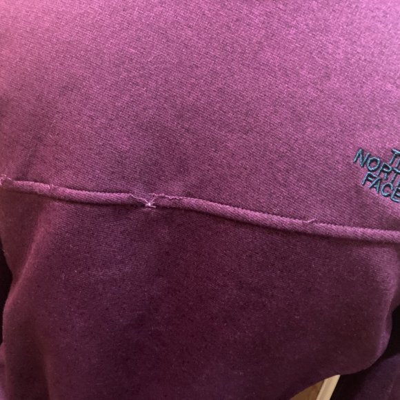 The North Face Purple zip up hoodie size small - Picture 5 of 5